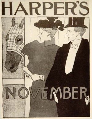Harpers Horse Stall Edward Penfield Mini Poster
